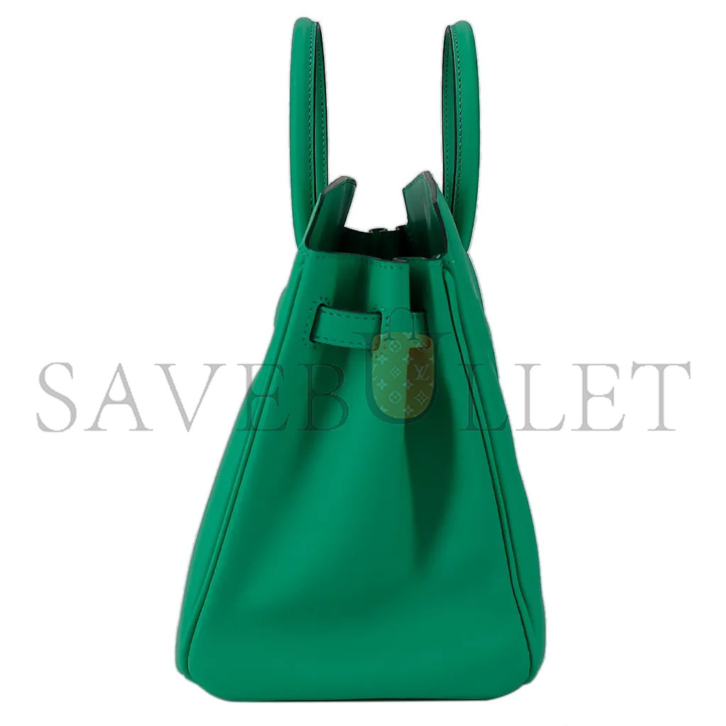 h**mes master birkin 25 shadow swift leather phanT0m mint green bag h082629ck60 (25*20*13cm)